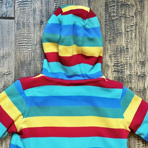 Frugi Reversible Snuggle Jacket, Rainbow Stripe 2/3 - Picture 12 of 13